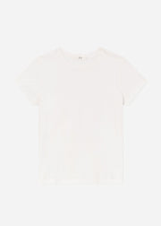 Fitted Tee in Cotton Jersey - Ivory - CO Collections
